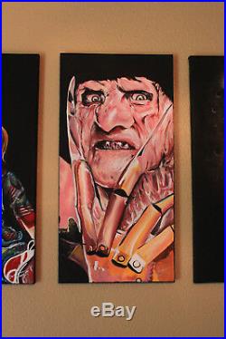 12x24 Freddy Kreuger NIGHTMARE on ELM STREET Horror Canvas Painting