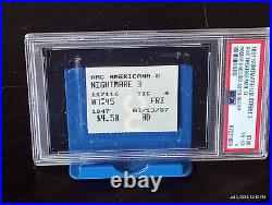 1987 A Nightmare on Elm Street 3 Movie Ticket Stub PSA 4