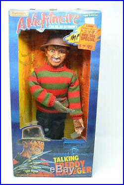 1989 Matchbox Talking Freddy Krueger Doll A Nightmare On Elm Street, Nos, Works
