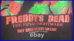 1991 Vintage Freddys Dead Kreuger A Nightmare on Elm Street Jason Horror Tshirt