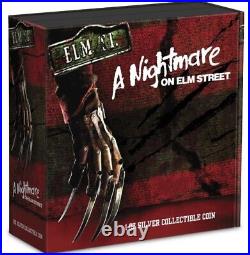 2022 Niue $2 A Nightmare On Elm Street 1 Oz. 999 Silver Proof Coin