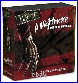 2022 Niue A Nightmare on Elm Street 1oz Silver Colored Proof Coin