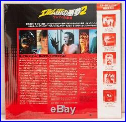 4 Laserdisc Nightmare on Elm Street 1 (2, 3, 4 New) Japan LD