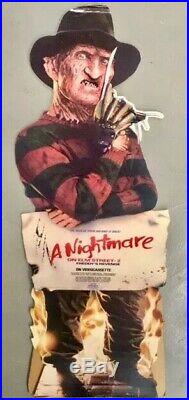 A NIGHTMARE ON ELM STREET 2 Large 1985 Horror Movie Standee Rare! FREDDY KRUEGER
