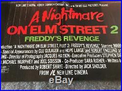 A NIGHTMARE ON ELM STREET 2 ORIG 1985 1 SHEET MOVIE POSTER 27x41 (VF-) KRUEGER