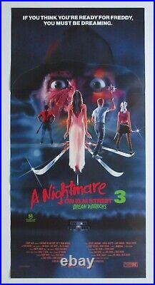 A NIGHTMARE ON ELM STREET 3 1987 Original Australian daybill movie poster horror