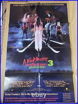 A NIGHTMARE ON ELM STREET 3 DREAM WARRIORS 3D VHS Movie Posters + Promotionals