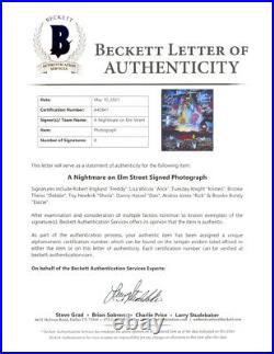 A NIGHTMARE ON ELM STREET 4 CAST SIGNED x 8 8x10 PHOTO ENGLUND FREDDY BECKETT