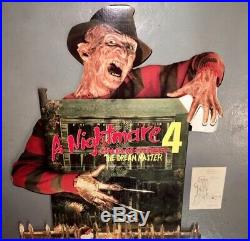 A NIGHTMARE ON ELM STREET 4 DREAM MASTER 1988 Rare Horror Movie Standee & Box