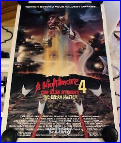 A NIGHTMARE ON ELM STREET 4 DREAM MASTER Original 27X41 Movie Poster Freddy