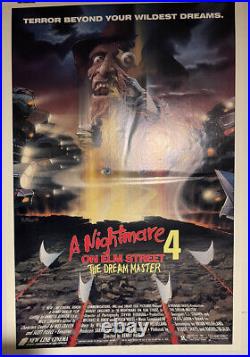A NIGHTMARE ON ELM STREET 4 Original One Sheet Movie Poster 1988 ROLLED