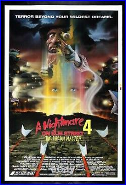 A NIGHTMARE ON ELM STREET 4 THE DREAM MASTER CineMasterpieces MOVIE POSTER 1988