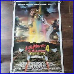 A NIGHTMARE ON ELM STREET 4 THE DREAM MASTER Poster 1988 ORIG ROLLED ONE-SHEET