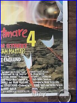 A NIGHTMARE ON ELM STREET 4 THE DREAM MASTER Poster 1988 ORIG ROLLED ONE-SHEET