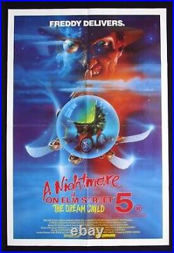 A NIGHTMARE ON ELM STREET 5 1989 Orig Australian movie poster horror Wes Craven