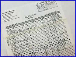 A NIGHTMARE ON ELM STREET 7 Wes Craven's New Nightmare / 1993 CALL SHEET