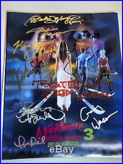 A NIGHTMARE ON ELM STREET Dream Warriors photo signed by the cast Freddy Kruger