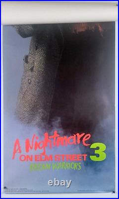 A NIGHTMARE ON ELM STREET III 3 DREAM WARRIORS 1987 6ft Freddy Poster 24 x 72