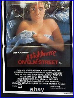 A NIGHTMARE ON ELM STREET Original Australian Daybill Movie Poster 1984 13x30in
