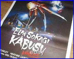 A NIGHTMARE ON ELM STREET Wes Craven HORROR 1984 UNIQUE Turkish Movie Poster