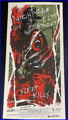 A NIGHTMARE ON ELM STREET screen print poster James Rheem Davis signed #d 84/84