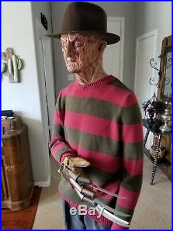 A NightMare on Elm Street 11 life size Freddy Krueger Replica Prop Statue Bust