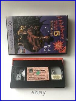 A Nightmare On Elm Street 1,2,3,4,5,6 + BONUS! Freddys Nightmares VHS Ex Rental