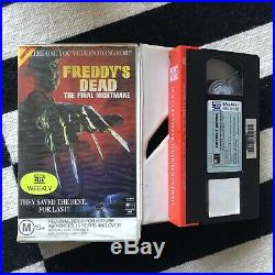 A Nightmare On Elm Street 1,2,3,4,5,6 + Freddys Nightmares VHS Ex Rental
