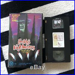A Nightmare On Elm Street 1,2,3,4,5,6 + Freddys Nightmares VHS Ex Rental