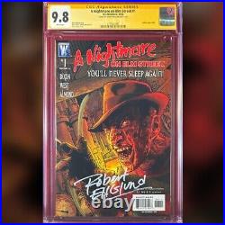 A Nightmare On Elm Street #1 Cgc 9.8 Ss Signed By Robert Englund