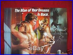 A Nightmare On Elm Street 2 1985 Original Movie Poster Freddy Halloween Nm-m