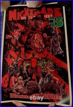 A Nightmare On Elm Street 3 Artwork By Nathan Thomas Milliner Signed Rare