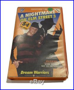 A Nightmare On Elm Street 3 Dream Warriors (1987) VHS Rare Horror