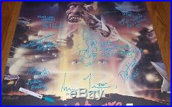 A Nightmare On Elm Street 4 CAST SIGNED Movie Poster Robert Englund EXACT PROOF