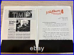 A Nightmare On Elm Street 4 Press Kit Freddy Krueger Dream Master Gloss Photos