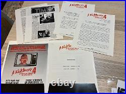 A Nightmare On Elm Street 4 Press Kit Freddy Krueger Dream Master Gloss Photos