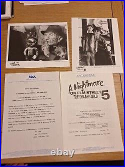 A Nightmare On Elm Street 5 The Dream Child Press Kit Photos & Notes