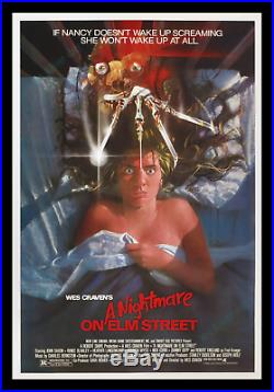 A Nightmare On Elm Street'84 1-sh Movie Poster Archival Museum Linen-mounted