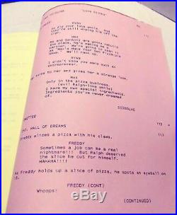 A Nightmare On Elm Street Freddy's Nightmares Love Stinks Shooting Script 1988