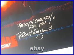 A Nightmare On Elm Street Mondo Print Poster Signed Robert Englund Coa Signature