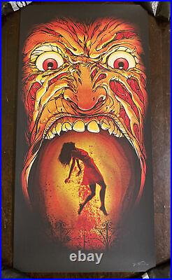 A Nightmare On Elm Street Movie Poster Freddy Krueger Art 9/100 Halloween Horror