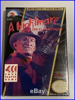 A Nightmare On Elm Street (Nintendo NES) Complete with Poster/Poly/Shrink CIB Rare