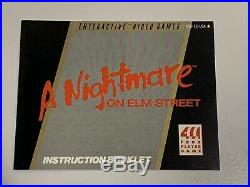 A Nightmare On Elm Street (Nintendo NES) Complete with Poster/Poly/Shrink CIB Rare