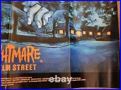 A Nightmare On Elm Street Quad poster original 1984 cinema poster 30x40 trifold