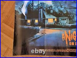 A Nightmare On Elm Street Quad poster original 1984 cinema poster 30x40 trifold