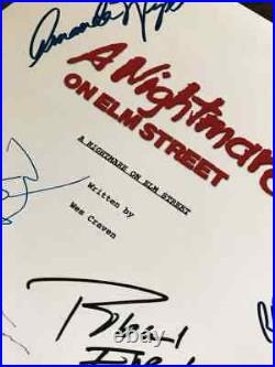 A Nightmare On Elm Street memorabilia Movie Script Johnny Depp Autographed