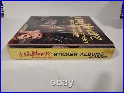 A Nightmare On Elm Street sticker album 1984, Factory Sealed Retail Box 16 count