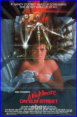 A Nightmare on Elm Street (1984) Movie Poster, Original, SS, VG/NM, Tri-Folded