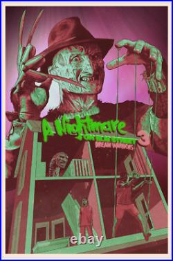 A Nightmare on Elm Street 3 Variant Movie Film Poster Print Art 24x36 Mondo