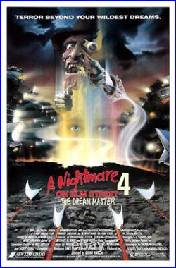 A Nightmare on Elm Street 4 (1988) Movie Poster, Original, SS, Unused NM, Rolled
